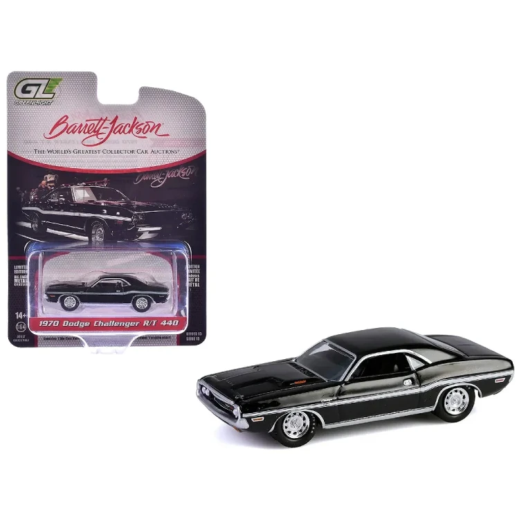 Greenlight 1970 Dodge Challenger R/T 440 black 1:64 przód