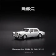 BSC Mercedes Benz 300SEL W109 AMG WHITE 1:64 przód