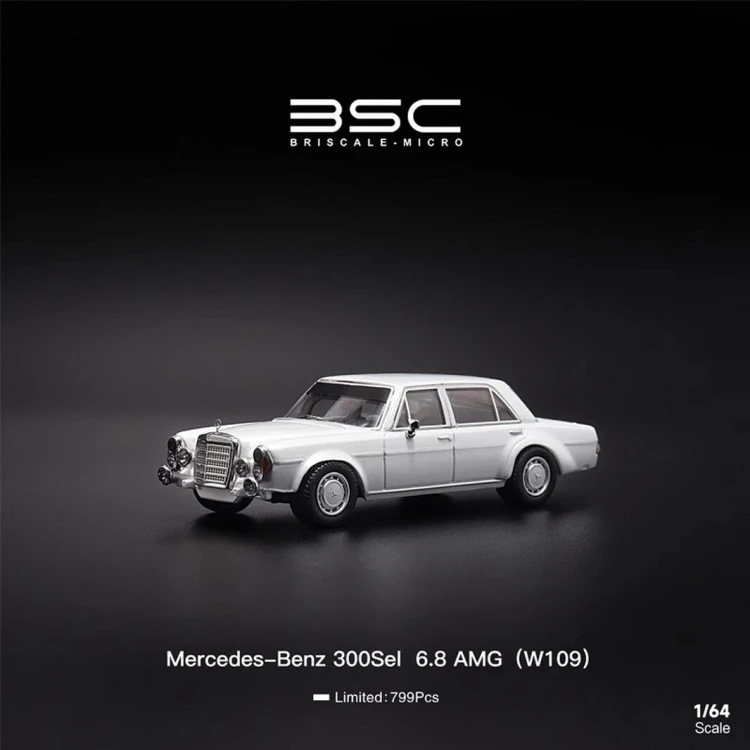 BSC Mercedes Benz 300SEL W109 AMG WHITE 1:64 przód