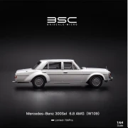 BSC Mercedes Benz 300SEL W109 AMG WHITE 1:64 bok