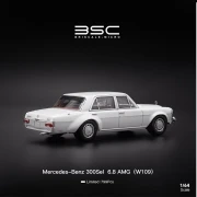 BSC Mercedes Benz 300SEL W109 AMG WHITE 1:64 tył