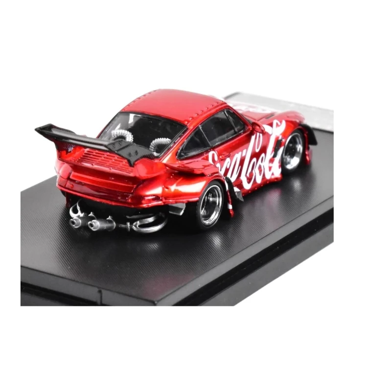 Street Weapon RWB 993 Coca-Cola high tail red 1:64 tył