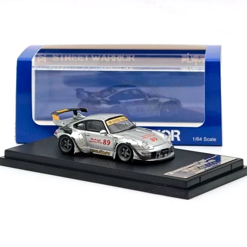 Street Weapon RWB 993 Zamac low tail grey 1:64 przód box