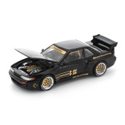 Pop Race Nissan Silvia S13 Pandem Black 1:64 przód detal