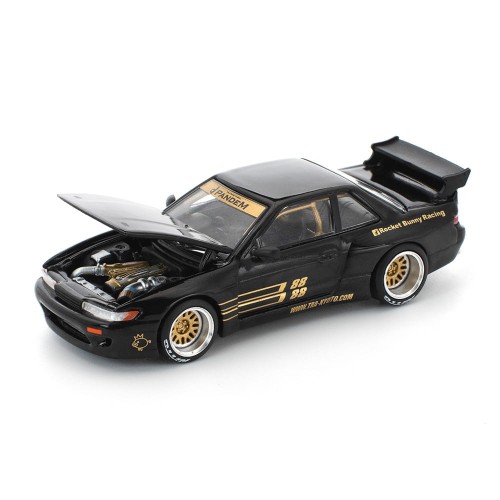 Pop Race Nissan Silvia S13 Pandem Black 1:64 przód detal