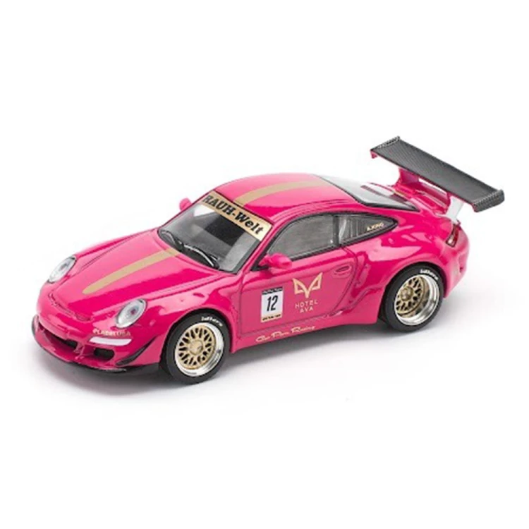 Pop Race Porsche 997 RWB AVA Pink 1:64 przód