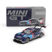 MINI GT Ford Mustang GT3 #65 Ford Multimatic Motorsports 2024 IMSA Daytona 24 Hrs 1:64 box