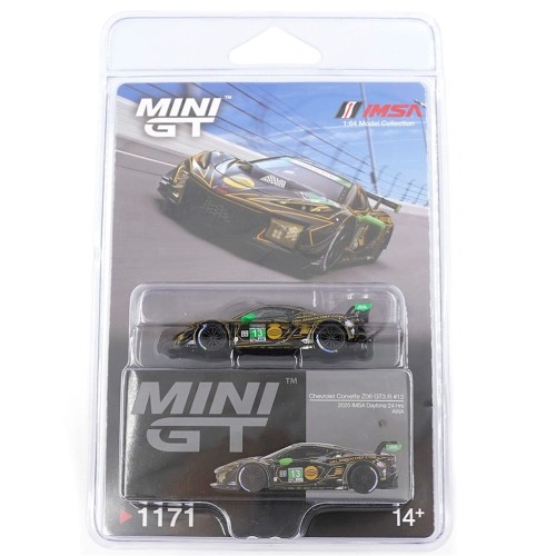 MINI GT Chevrolet Corvette Z06 GT3.R #13 AWA 2025 IMSA Daytona 24 Hrs 1:64 blister