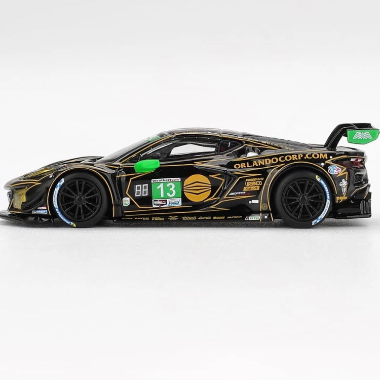 MINI GT Chevrolet Corvette Z06 GT3.R #13 AWA 2025 IMSA Daytona 24 Hrs 1:64 bok