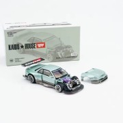 MINI GT Kaido House Nissan Silvia S13-R Kaido Works V1 ADVAN Green 1:64 box
