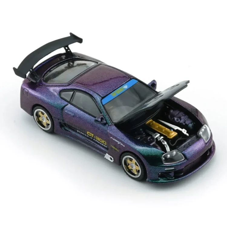 BM Creations Toyota Supra Top Secret JAZ80 Purple Australia Limited 1:64 detal