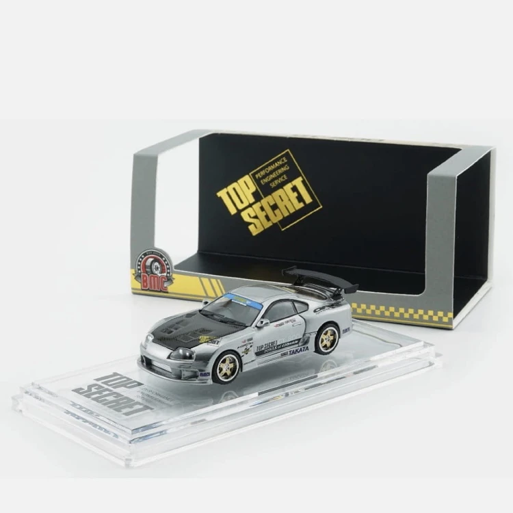 BM Creations Toyota Supra Top Secret Philippines Limited silver 1:64 box