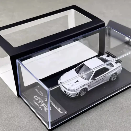 My Model Collect Nissan Skyline R34 V Spec White 1:64 box