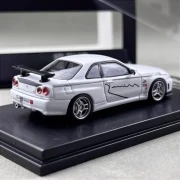 My Model Collect Nissan Skyline R34 V Spec White 1:64 tył