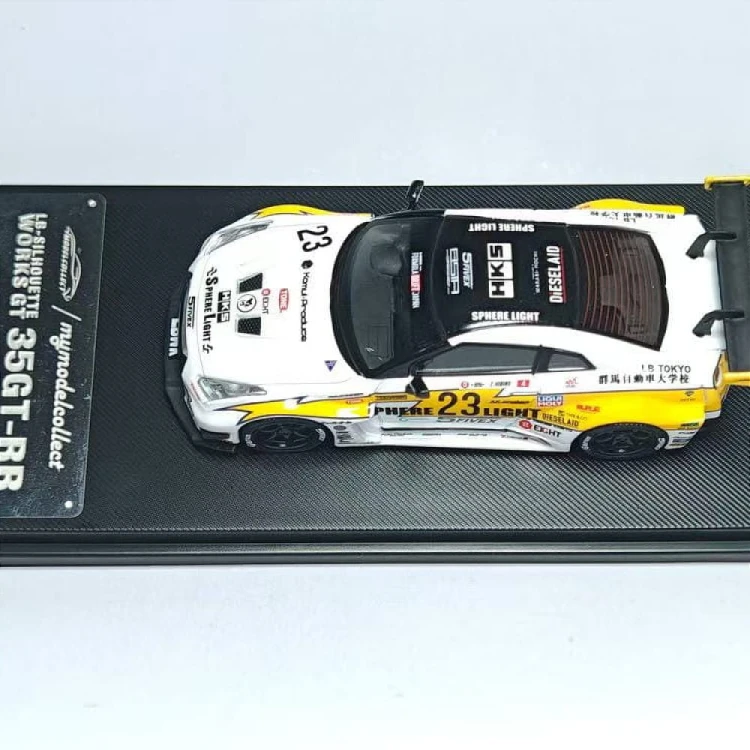 My Model Collect LBWK Nissan GTR GT R35 White Flash Livery 1:64 góra