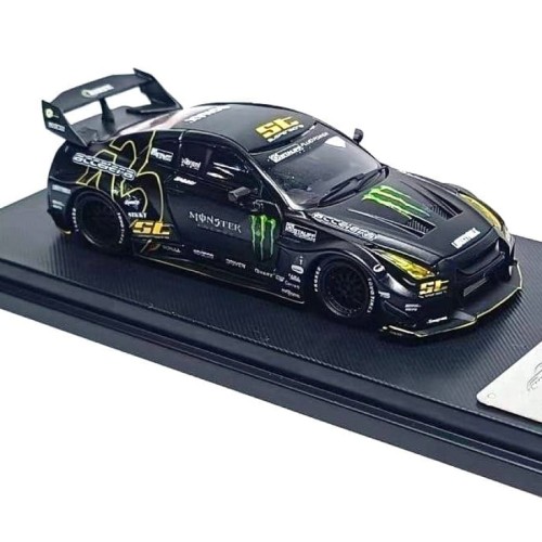 My Model Collect LBWK Nissan GT-R R35 Silhouette Works Black Monster Livery 1:64 bok
