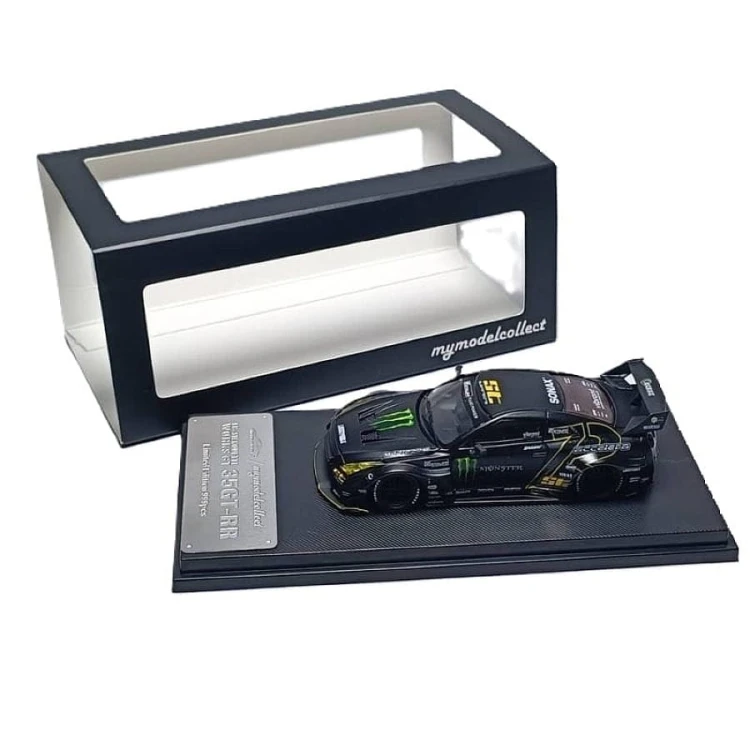 My Model Collect LBWK Nissan GT-R R35 Silhouette Works Black Monster Livery 1:64 box