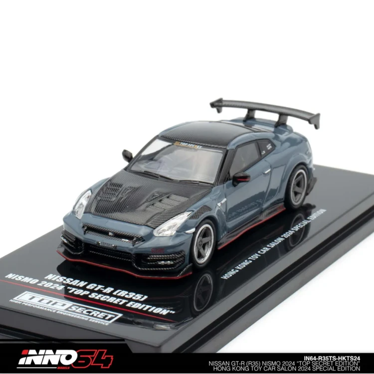 INNO64 NISSAN GT-R R35 TOP SECRET EDITION Hong Kong Toy Car Salon 2024 Special Edition 1:64 przód