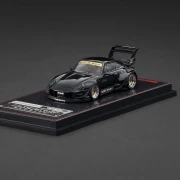 IGNITION MODEL Porsche 911 RWB 993 Black RAUH-Welt Begriff 1:64 przód