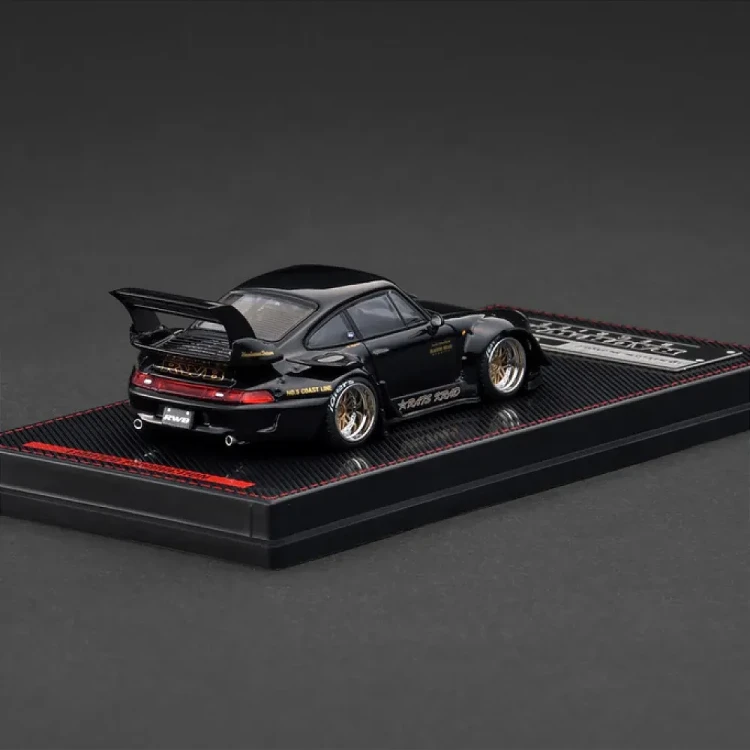 IGNITION MODEL Porsche 911 RWB 993 Black RAUH-Welt Begriff 1:64 tył