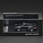 IGNITION MODEL Porsche 911 RWB 993 Black RAUH-Welt Begriff 1:64 box
