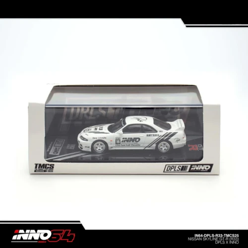INNO64 x DPLS Nissan Skyline GT-R R33 TMCS 2025 Event Edition 1:64 box