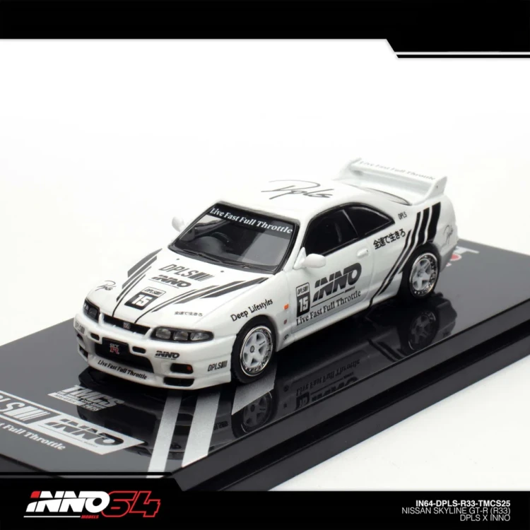 INNO64 x DPLS Nissan Skyline GT-R R33 TMCS 2025 Event Edition 1:64 przód