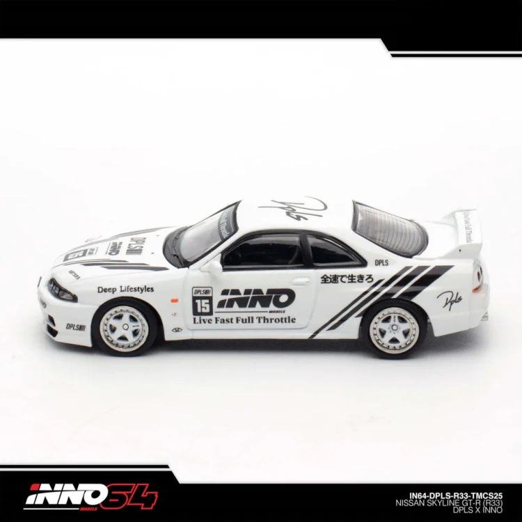 INNO64 x DPLS Nissan Skyline GT-R R33 TMCS 2025 Event Edition 1:64 bok