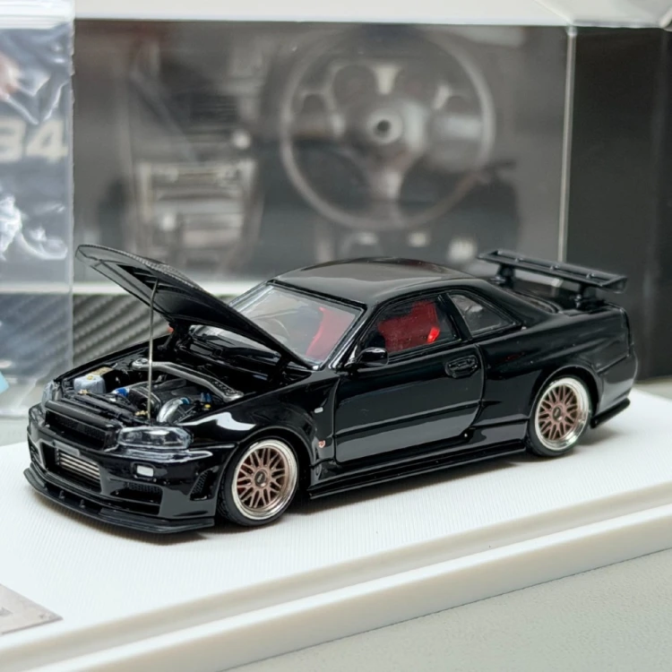 FOCAL HORIZON Nissan Skyline R34 Black Limited999 1:64 przód