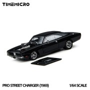 Time Micro 1969 Dodge Pro Street Charger – Black 1:64 przód detal