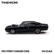Time Micro 1969 Dodge Pro Street Charger – Black 1:64 bok