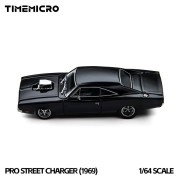 Time Micro 1969 Dodge Pro Street Charger – Black 1:64 bok detal