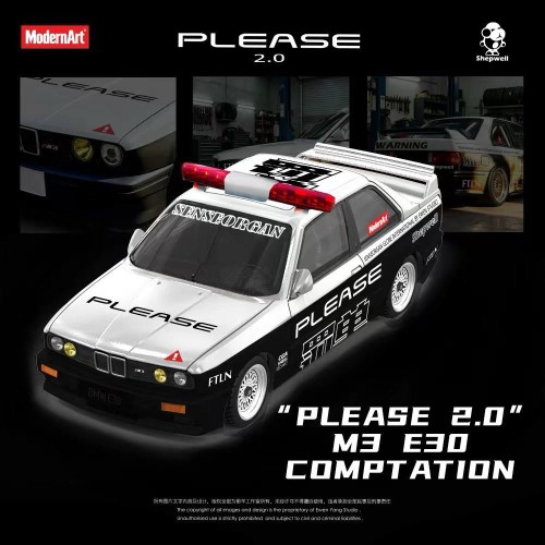 ModernArt &amp; SHEPWELL BMW E30 M3 1:64 przód