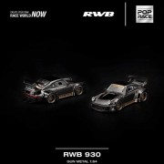 Pop Race RWB 930 Gun Metal 1:64 przód