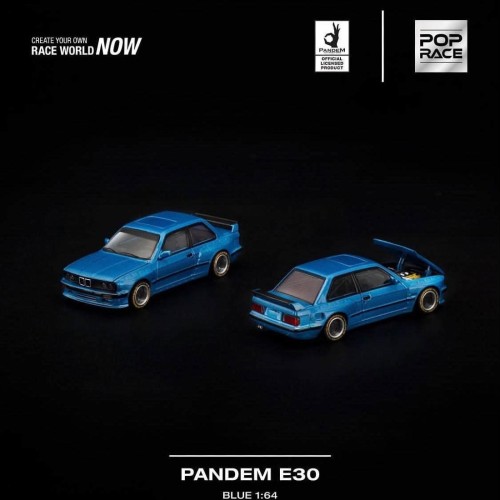 Pop Race Pandem E30 Blue 1:64 przód