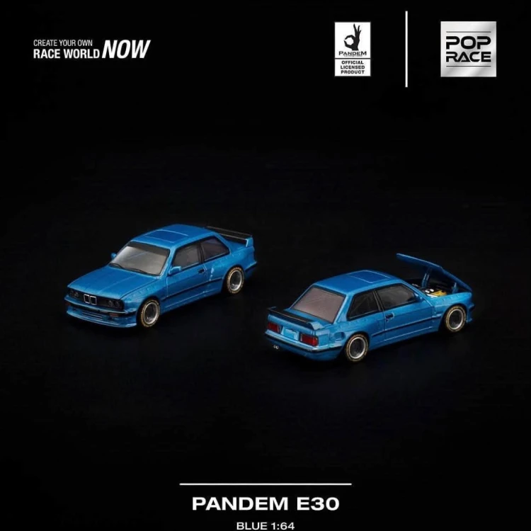 Pop Race Pandem E30 Blue 1:64 przód