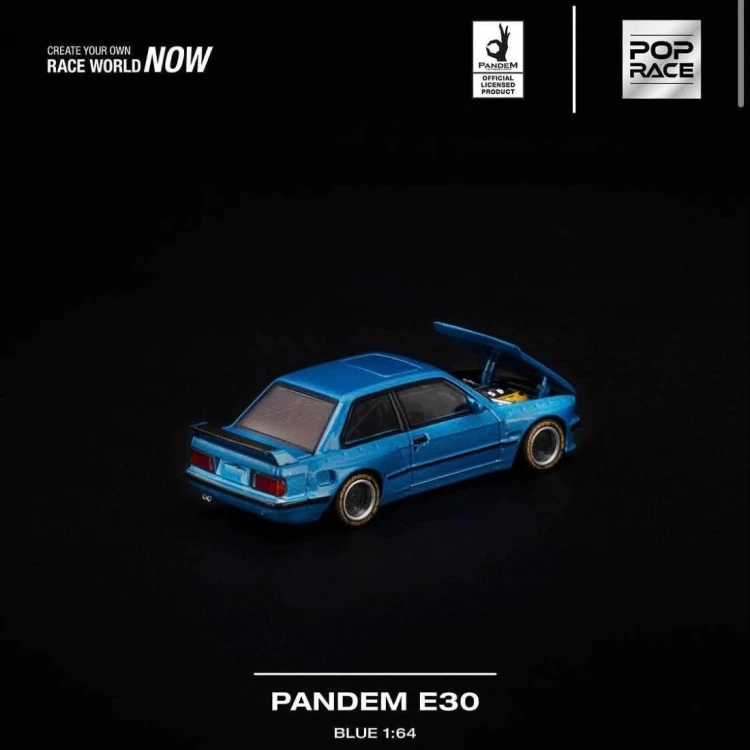 Pop Race Pandem E30 Blue 1:64 tył