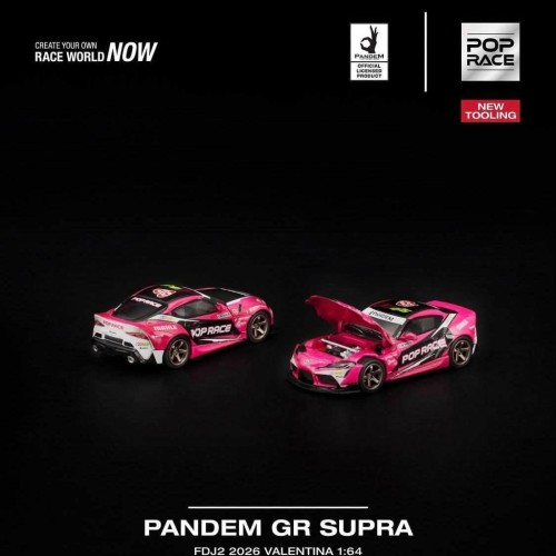 Pop Race Pandem GR Supra – FDJ2 2026 Valentina 1:64 przód