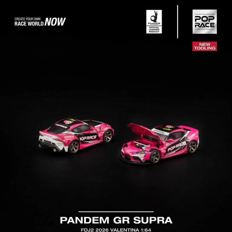 Pop Race Pandem GR Supra – FDJ2 2026 Valentina 1:64 przód