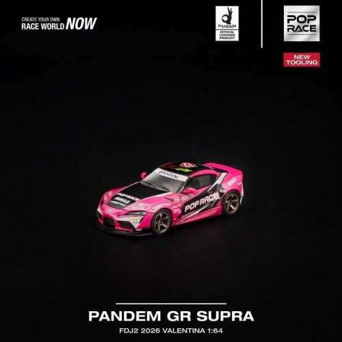 Pop Race Pandem GR Supra – FDJ2 2026 Valentina 1:64 przód detal