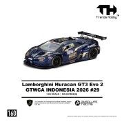 Trends Hobby LAMBORGHINI HURACAN GT3 EVO 2 GTWCA Indonesia 2026 #29 Blue 1:64 przód