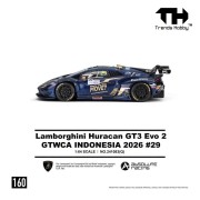 Trends Hobby LAMBORGHINI HURACAN GT3 EVO 2 GTWCA Indonesia 2026 #29 Blue 1:64 bok