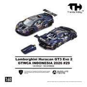 Trends Hobby LAMBORGHINI HURACAN GT3 EVO 2 GTWCA Indonesia 2026 #29 Blue 1:64 detale