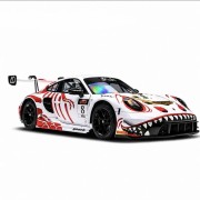 Spark &amp; AO Racing Porsche 911 GT3 Bushi Rex WINNER SUZUKA 1000 KM 1:64 przód detal