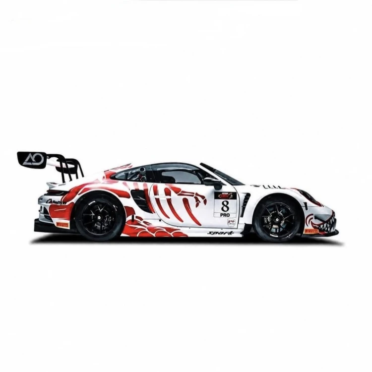 Spark &amp; AO Racing Porsche 911 GT3 Bushi Rex WINNER SUZUKA 1000 KM 1:64 bok