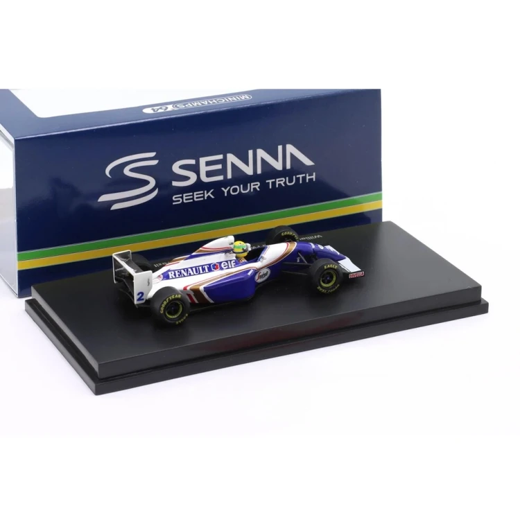 Minichamps Williams F1 Fw16 #2 San Marino Gp 1994 Ayrton Senna 1:64 tył box