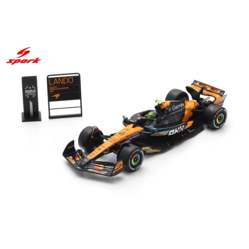 Spark McLaren MCL39 No.4 3rd Abu Dhabi GP 2025 Lando Norris F1 Drivers' World Champion 2025 1:64 przód
