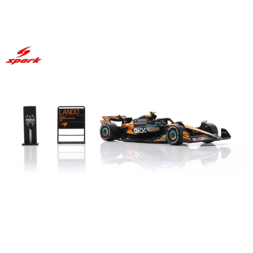 Spark McLaren MCL39 No.4 3rd Abu Dhabi GP 2025 Lando Norris F1 Drivers' World Champion 2025 1:64 przód detal