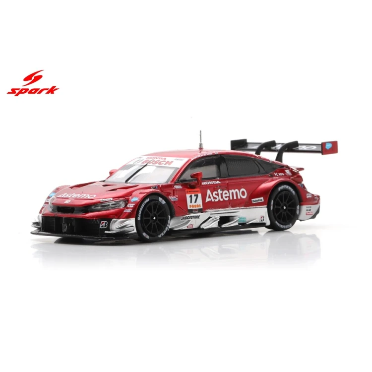 Spark Astemo CIVIC TYPE R-GT Astemo REAL RACING No.17 GT500 SUPER GT 2025 1:64 przód detal