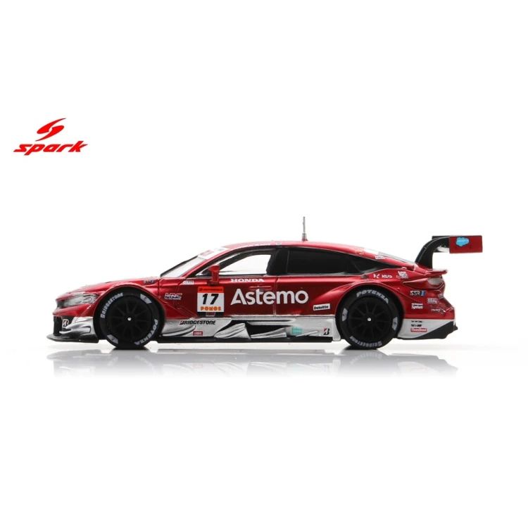 Spark Astemo CIVIC TYPE R-GT Astemo REAL RACING No.17 GT500 SUPER GT 2025 1:64 bok